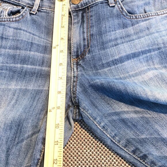 True Religion Cora Mid Rise Straight Jeans Womens Size 30 Blue Medium Wash Denim - Picture 10 of 13